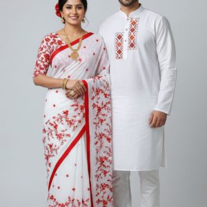 Premium Sharee Panjabi Couple Dress